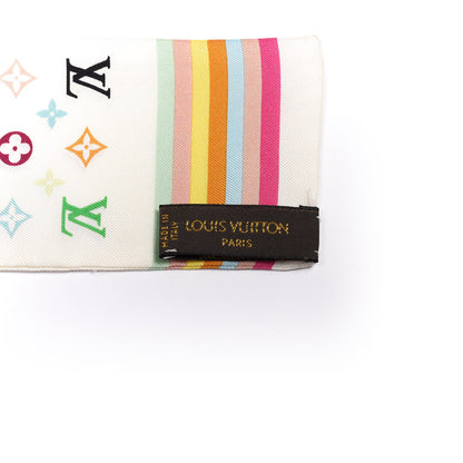 Louis Vuitton Silk Monogram Multicolor Bandeau White 2 of 4