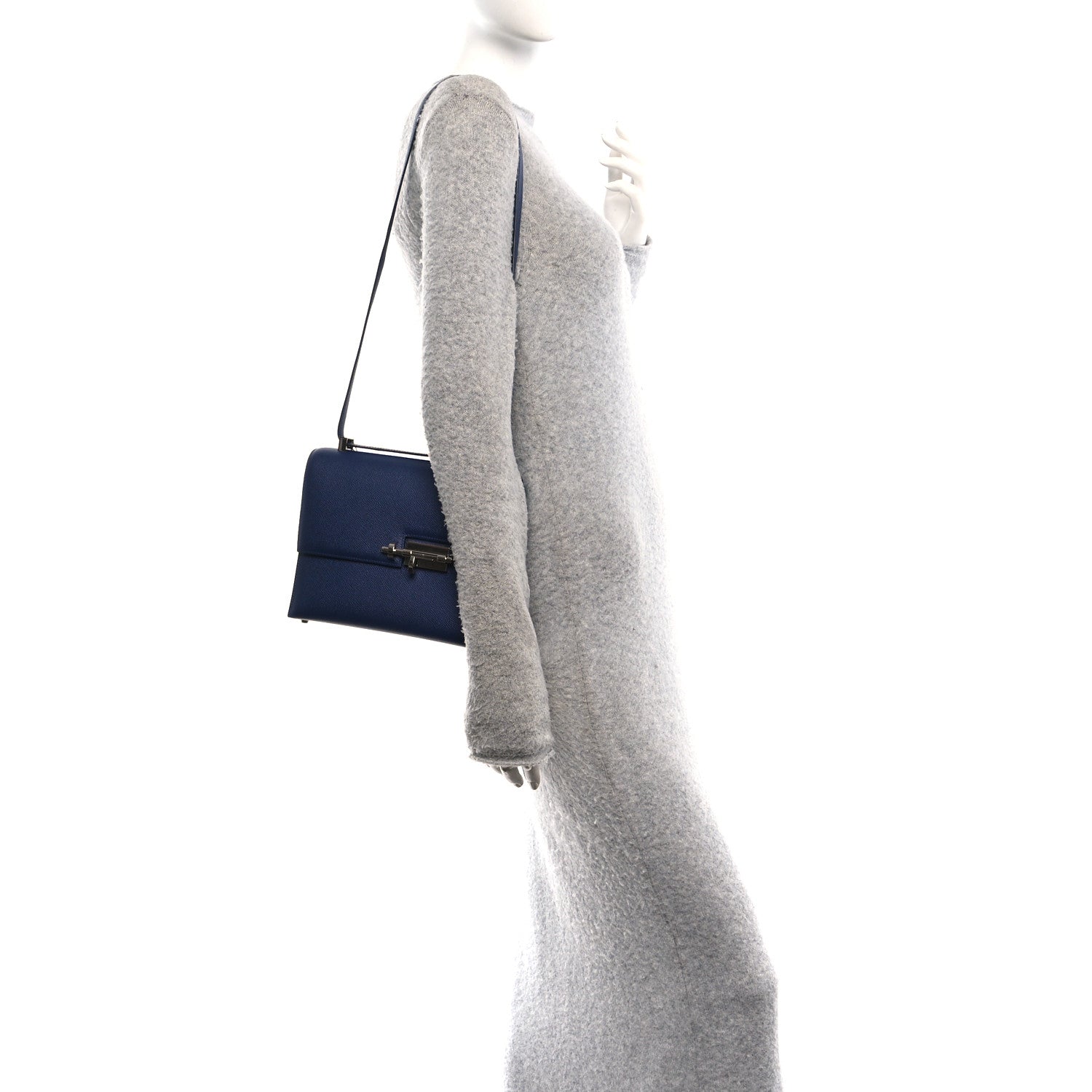 Hermes Epsom Verrou 21 Bleu Agate 2 of 10