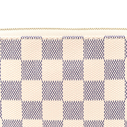 Louis Vuitton Damier Azur Pochette Accessories NM Rose Ballerine 7 of 9