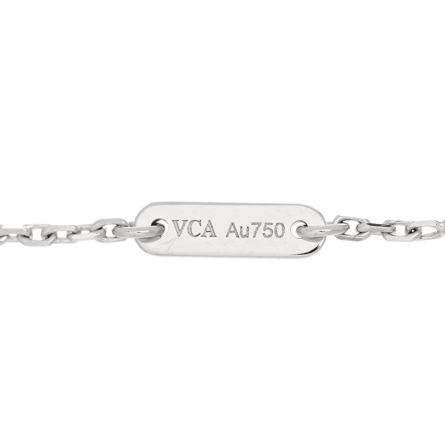 18K White Gold Diamond Sweet Alhambra Bracelet