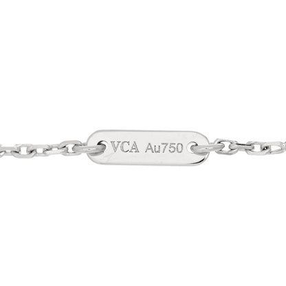 Van Cleef & Arpels 18K White Gold Diamond Sweet Alhambra Bracelet 3 of 3