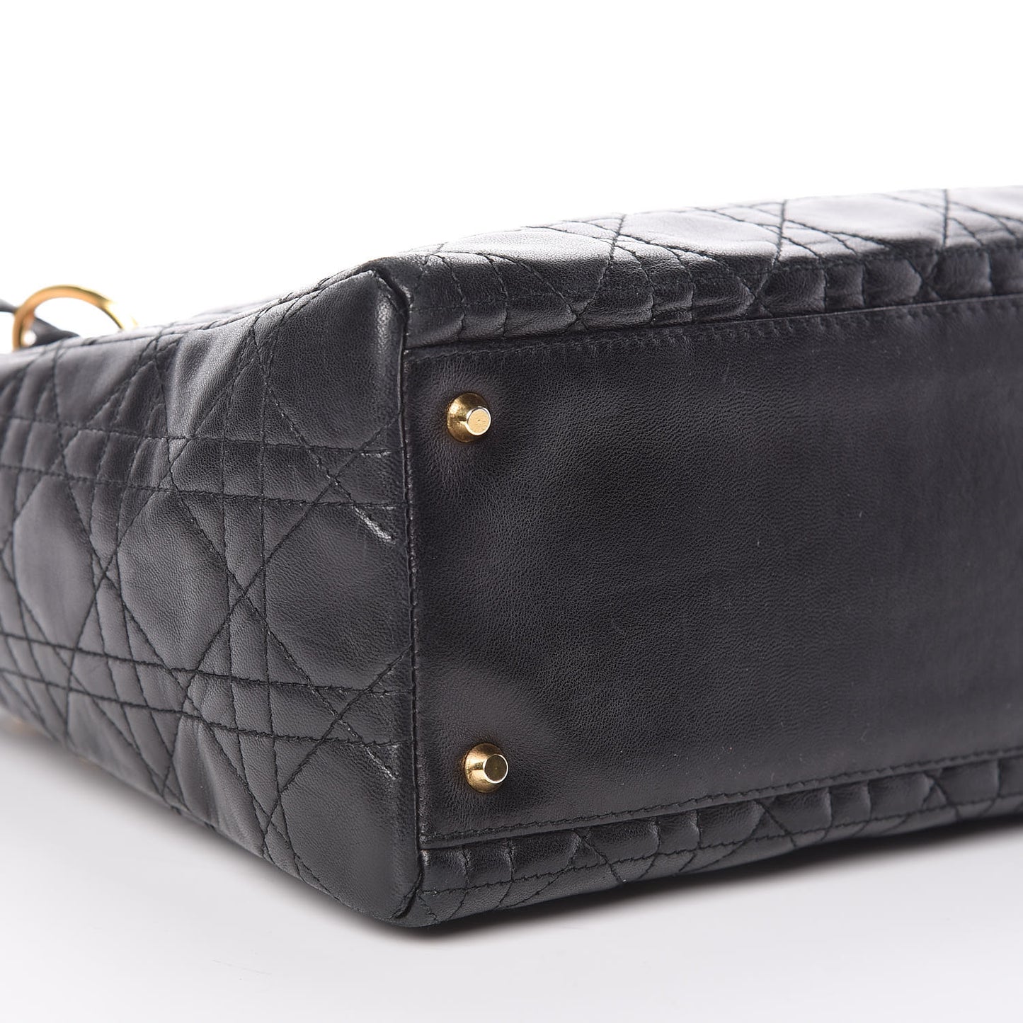 Lambskin Cannage Medium Lady Dior Black
