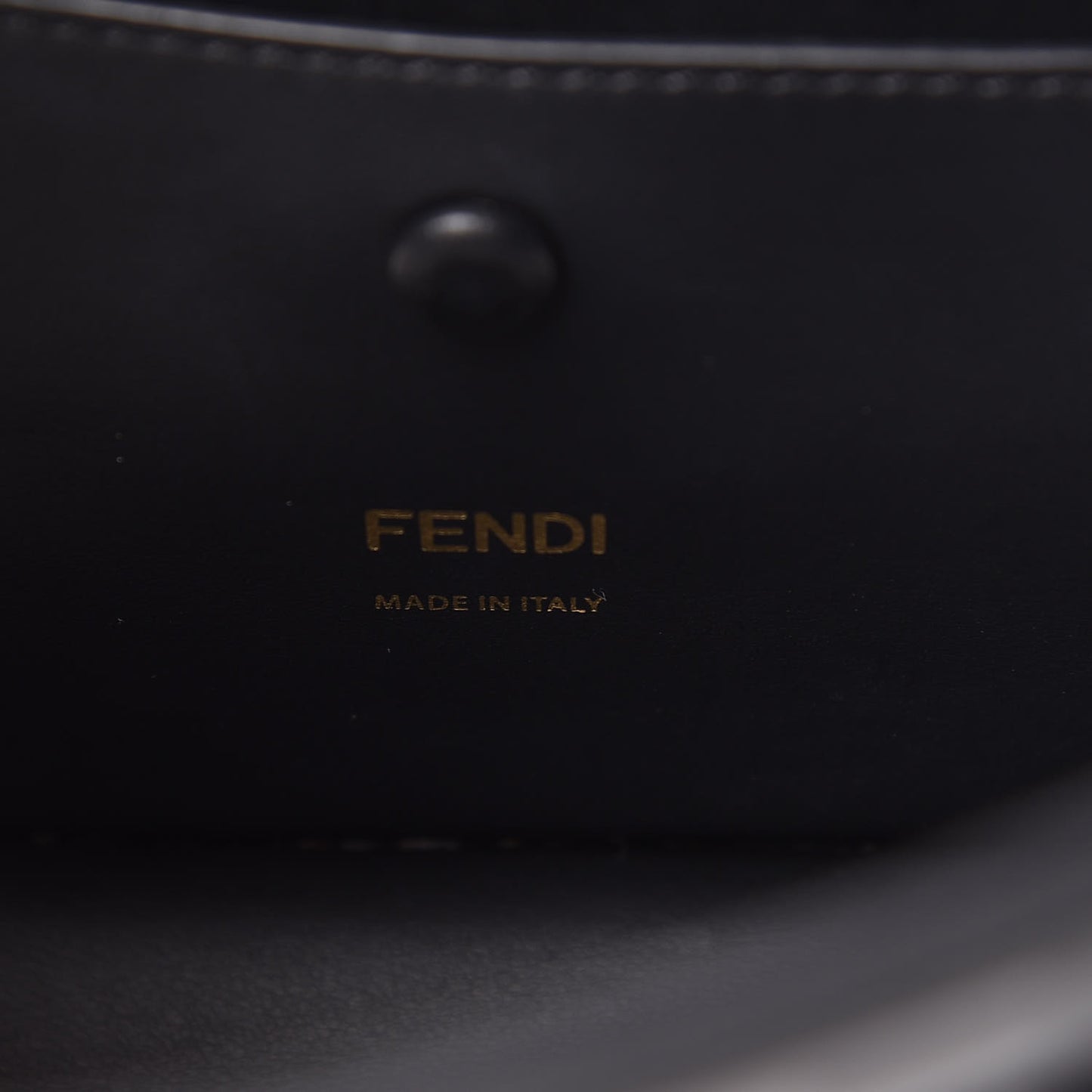 TPU FF Vitello Century F is Fendi Small Kan I Shoulder Bag Black
