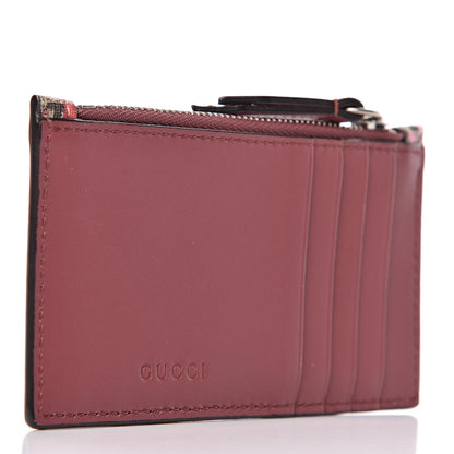 Gucci GG Supreme Monogram Blooms Coin Case Card Holder Beige Multicolor Dry Rose 3 of 7