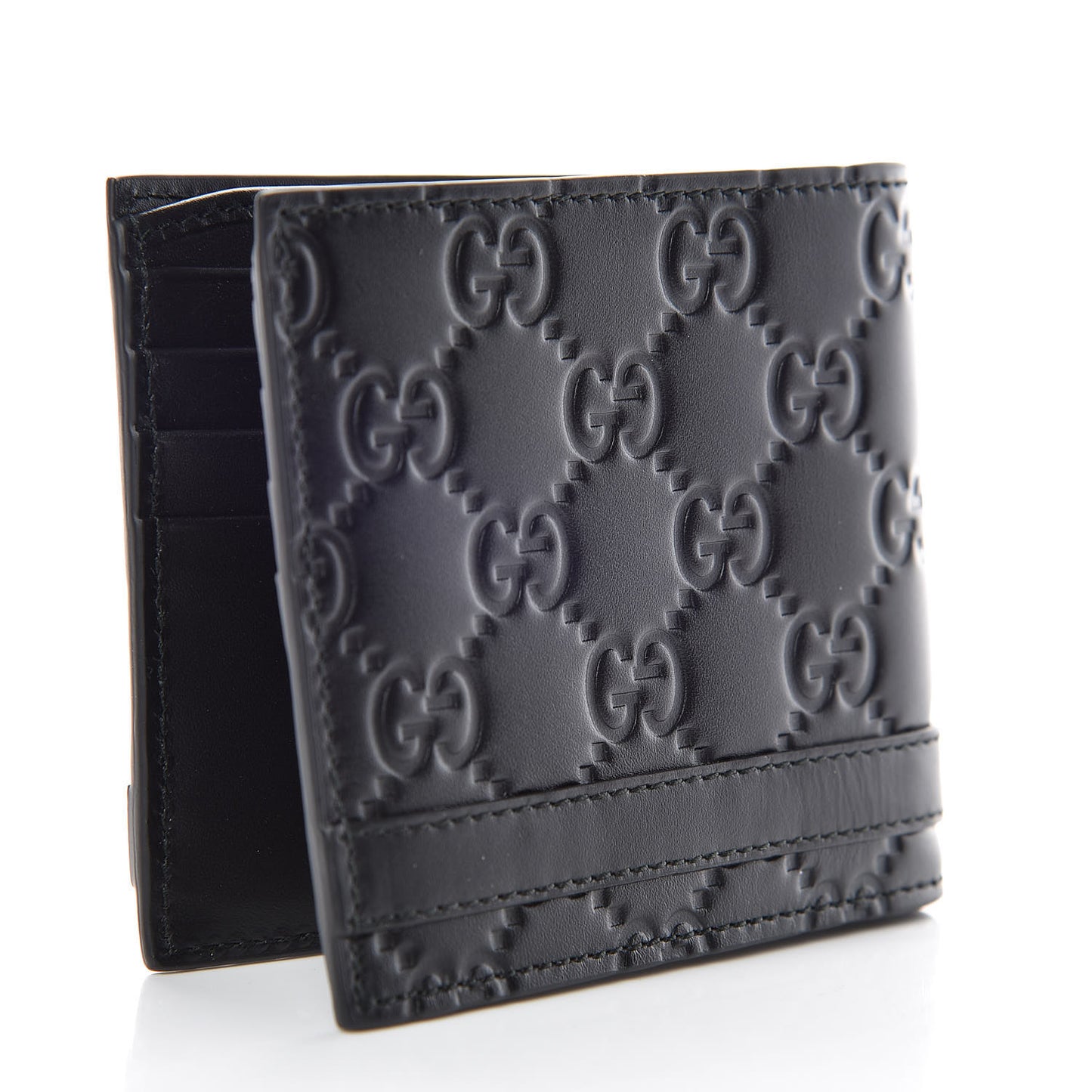 Guccissima Signature Bi-Fold Wallet Black