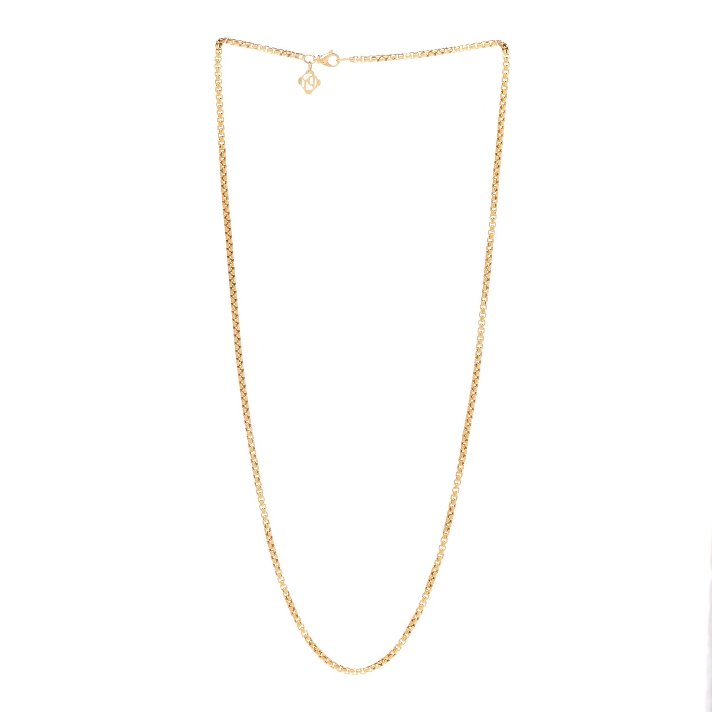 18K Yellow Gold 2.5mm Box Chain Necklace 22"