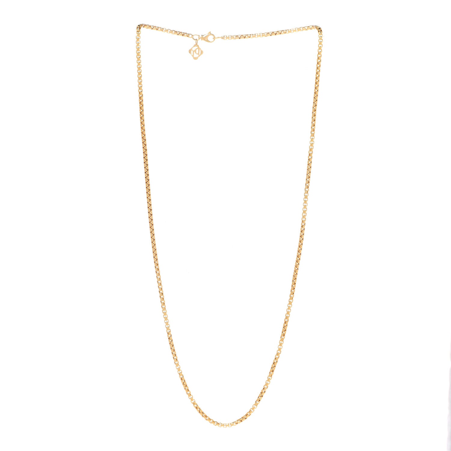David Yurman 18K Yellow Gold 2.5mm Box Chain Necklace 22" 3 of 4