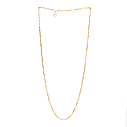 David Yurman 18K Yellow Gold 2.5mm Box Chain Necklace 22" 3 of 4