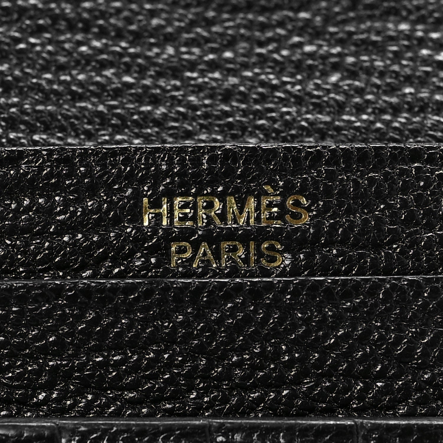 Hermes Chevre Mysore Bearn Compact Wallet Black 5 of 7
