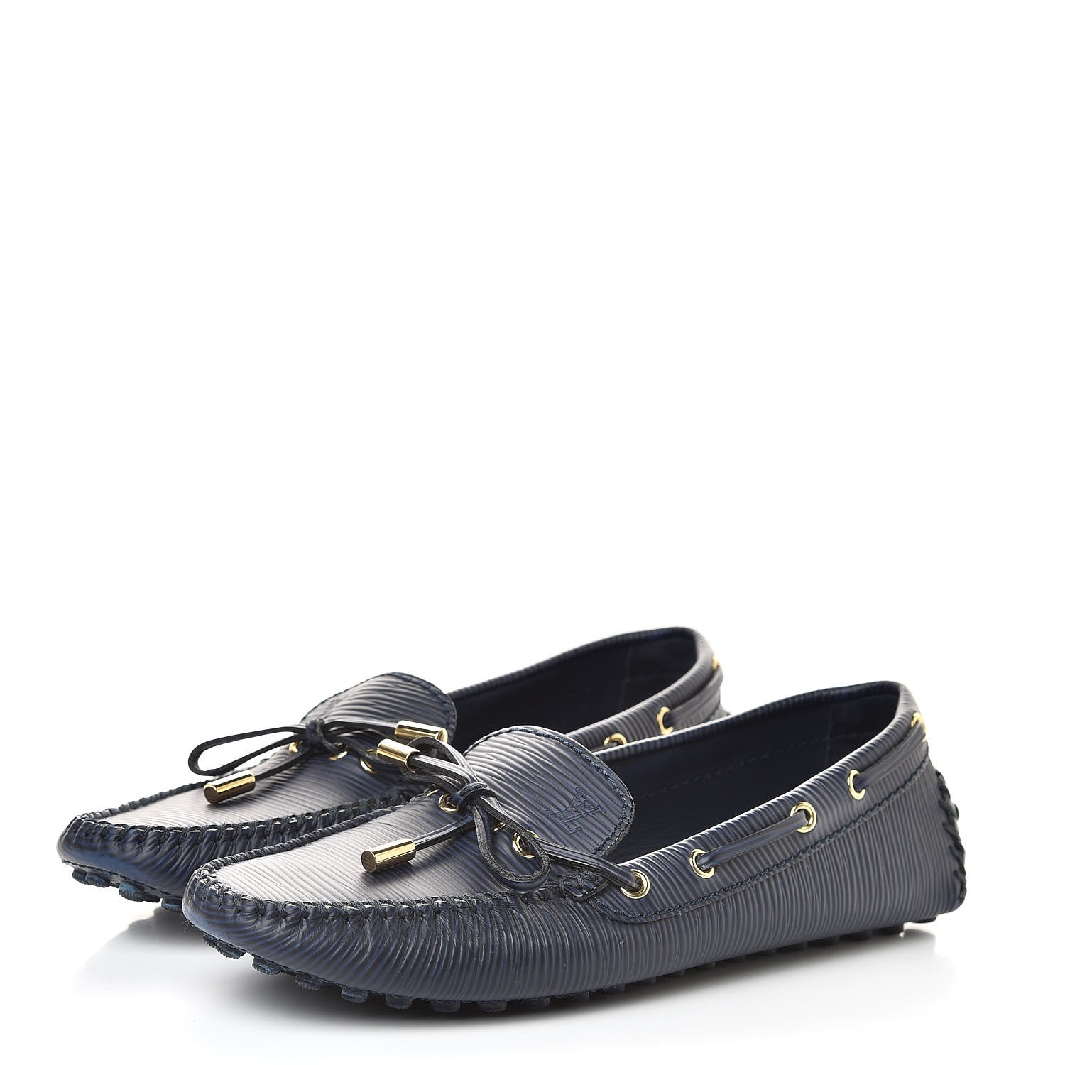 Louis Vuitton Epi Gloria Flat Loafers 38 Indigo 3 of 9