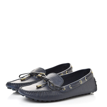 Louis Vuitton Epi Gloria Flat Loafers 38 Indigo 3 of 9