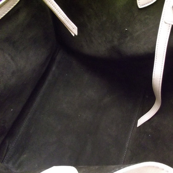 Leather Phantom Luggage Bag Taupe