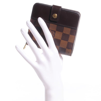 Louis Vuitton Damier Ebene Zippe Zipped Compact Wallet 2 of 8