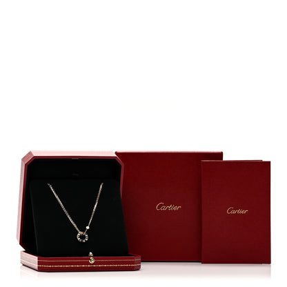 Cartier 18K Yellow Gold 2 Diamond LOVE Necklace 5 of 5