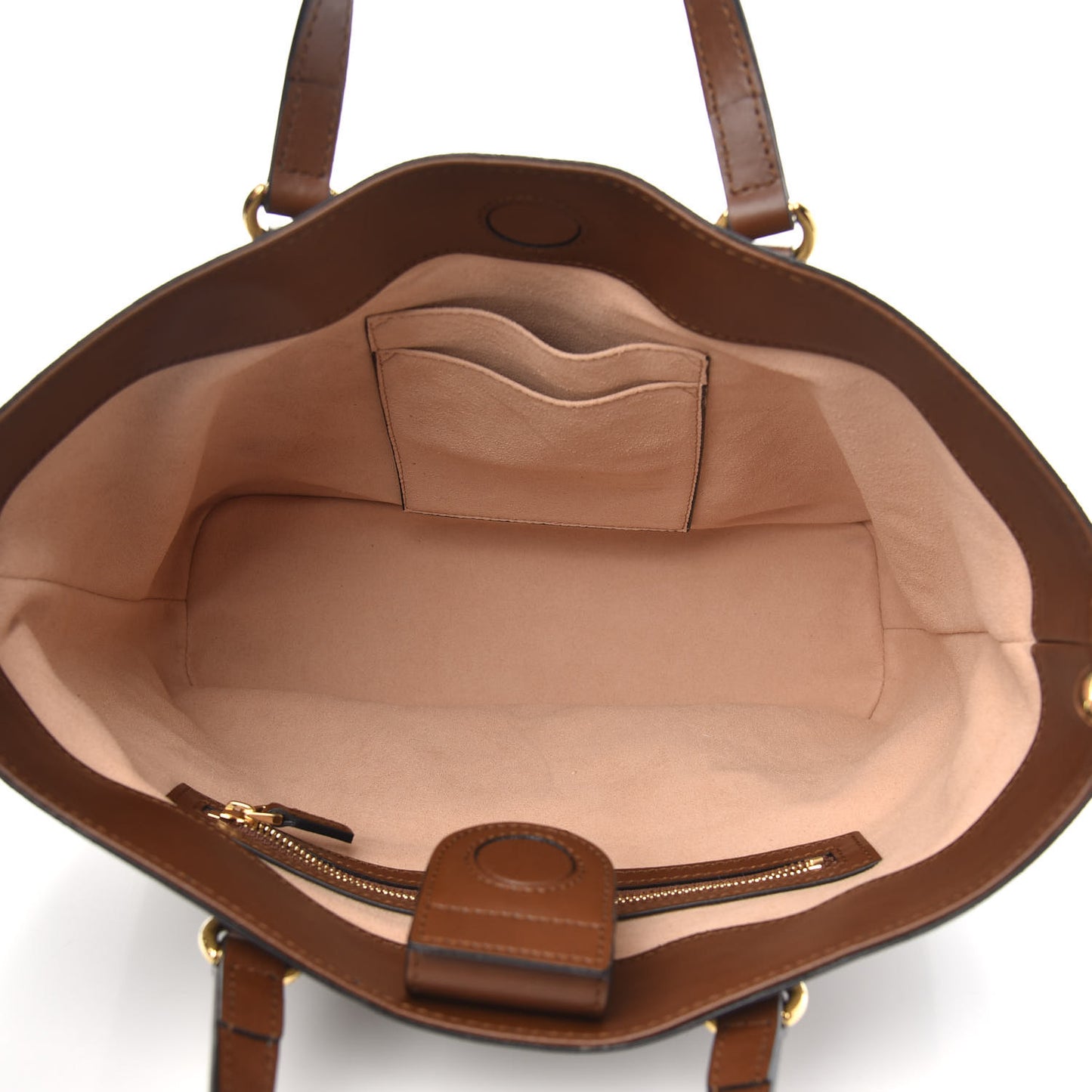 Soft GG Supreme Monogram Small Crossbody Tote Beige Cuir