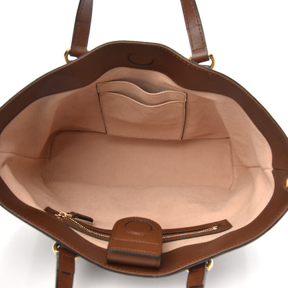 Gucci Soft GG Supreme Monogram Small Crossbody Tote Beige Cuir 5 of 9
