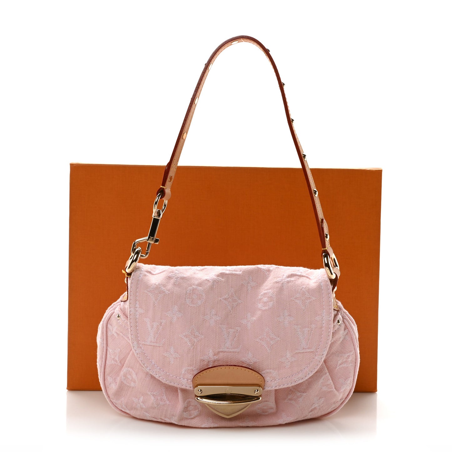 Monogram Denim Sunset Washed Pink