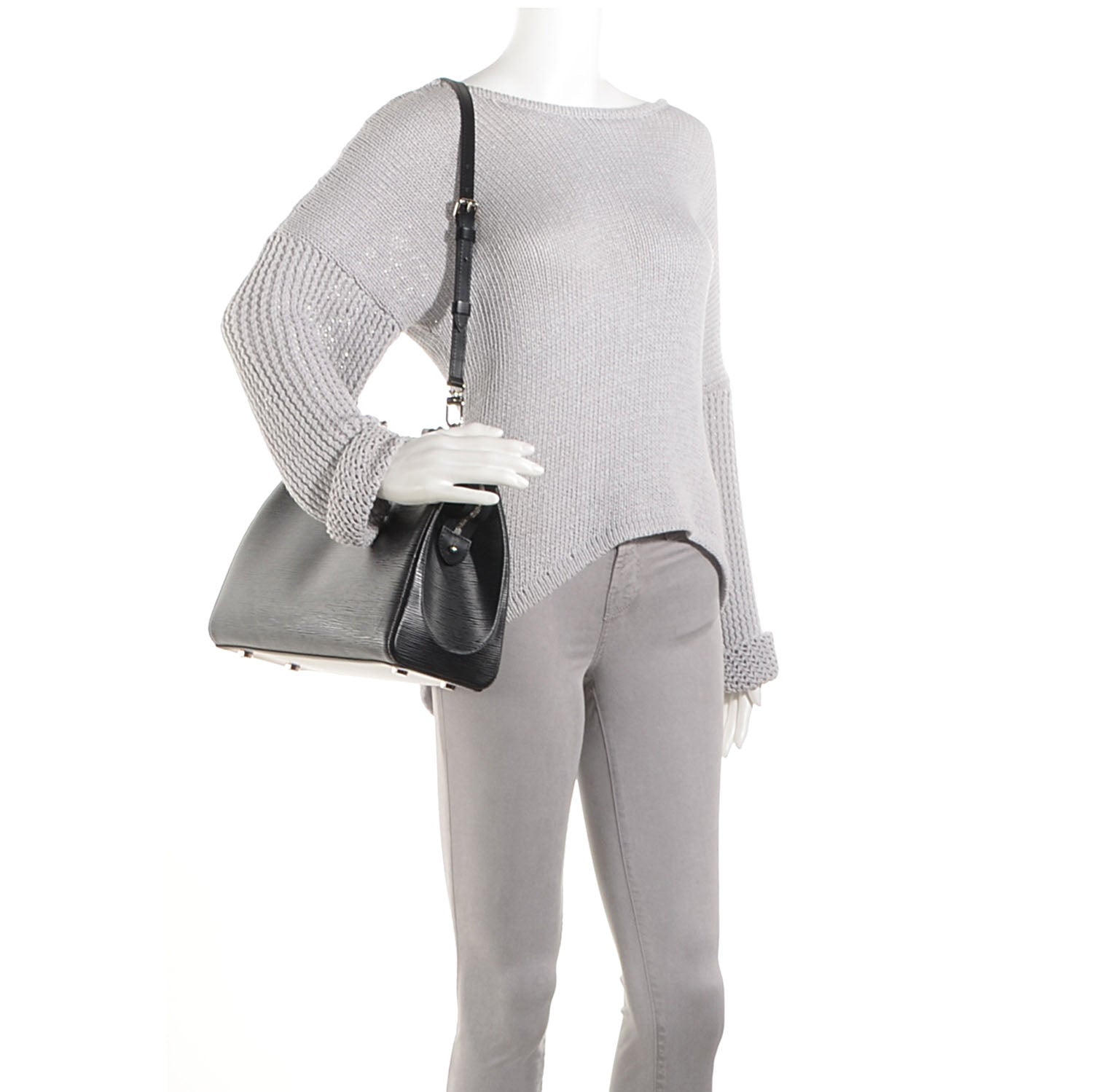Louis Vuitton Epi Brea MM Black 2 of 7