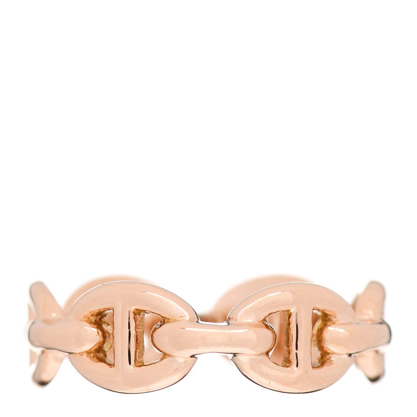 18K Rose Gold PM Chaine D'Ancre Enchainee Ring 51 5.75