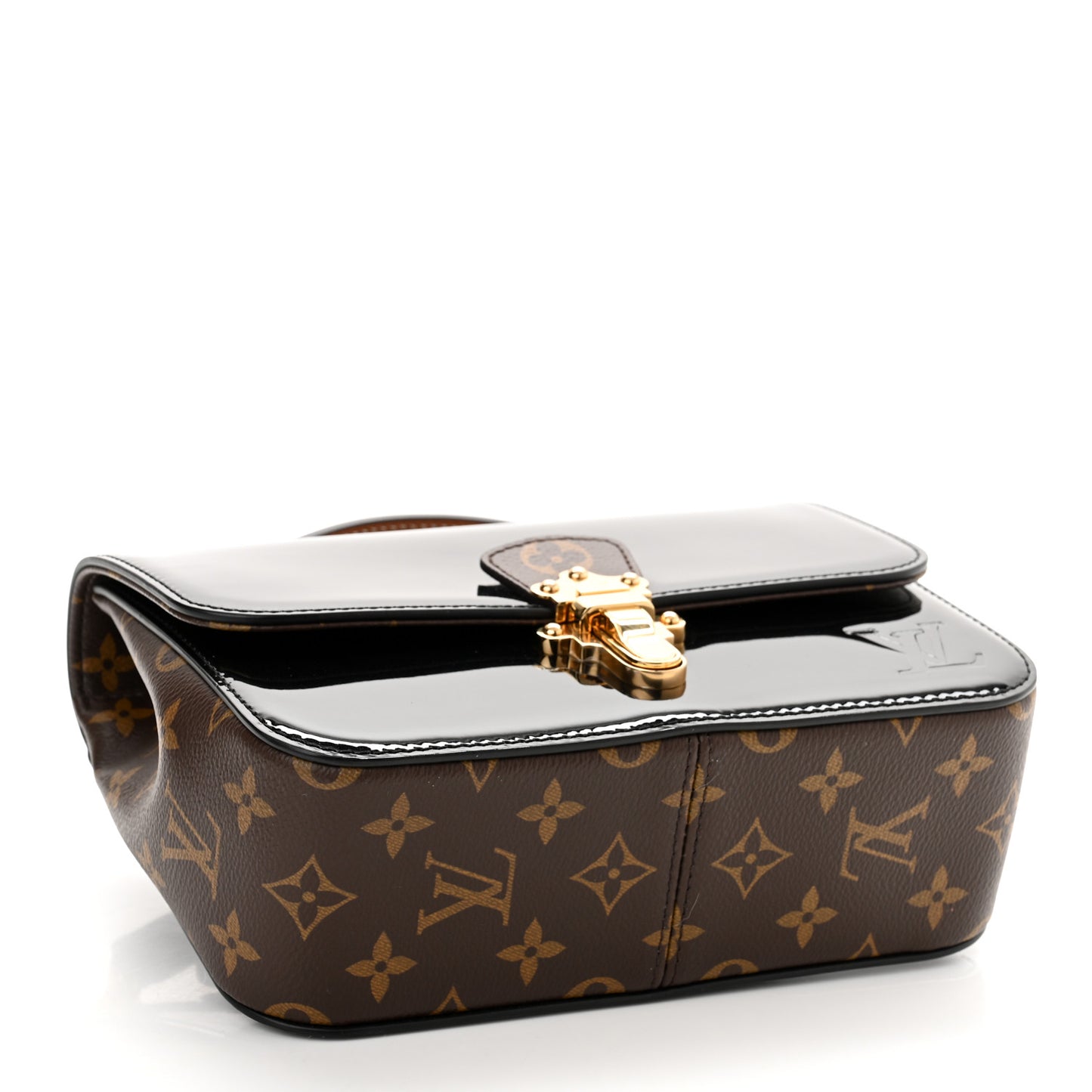 Patent Calfskin Monogram Cherrywood BB Black