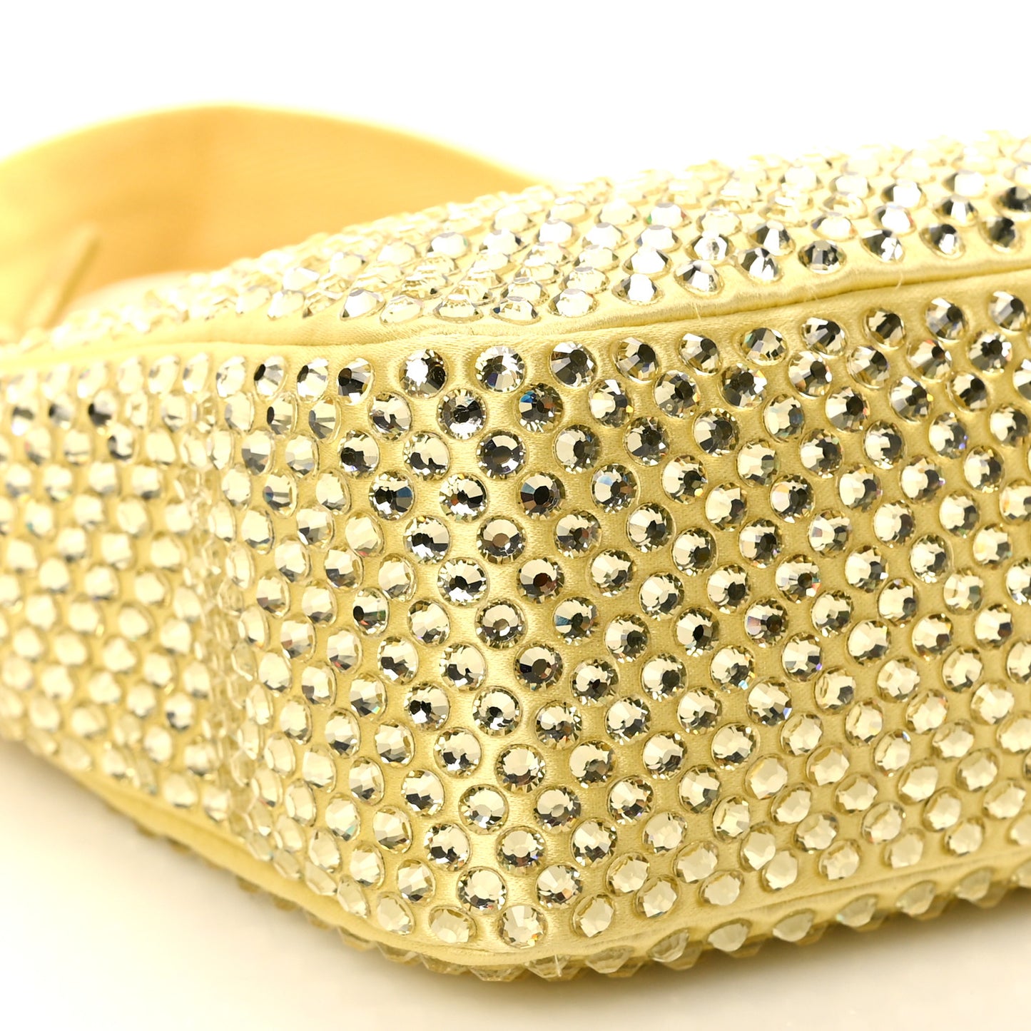 Satin Crystal Mini Re-Edition 2000 Bag Ananas