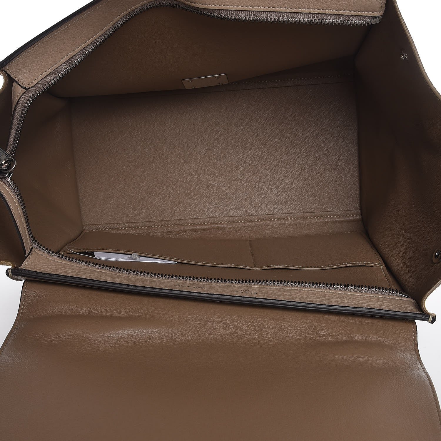 Celine Drummed Calfskin Suede Small Trapeze Dune 6 of 10