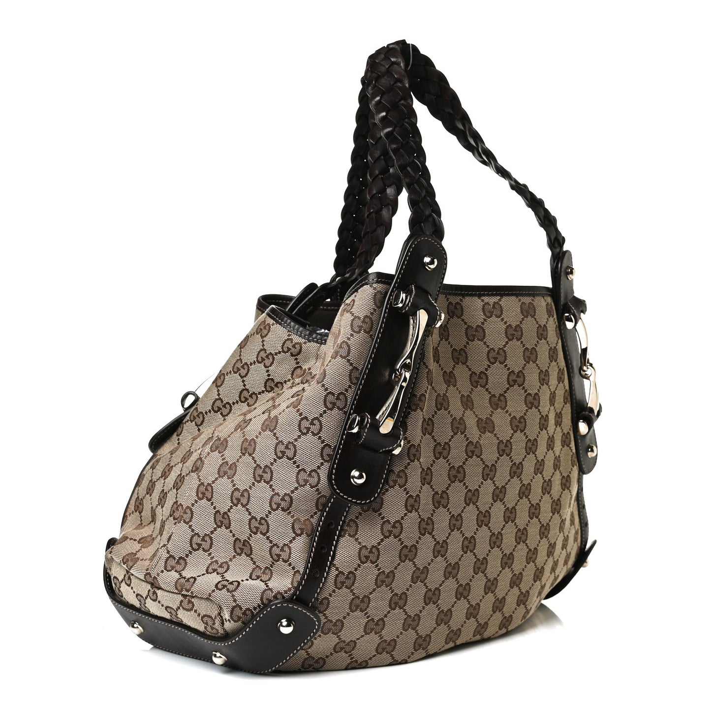 Monogram Medium Pelham Shoulder Bag Dark Brown