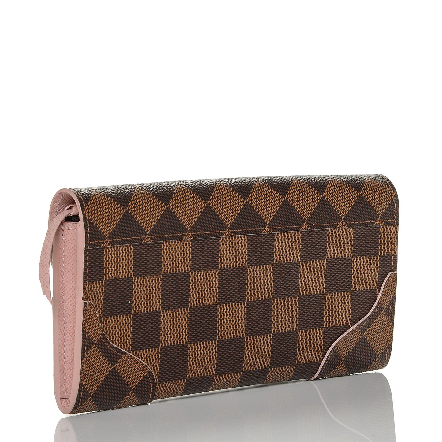 Damier Ebene Caissa Wallet Rose Ballerine