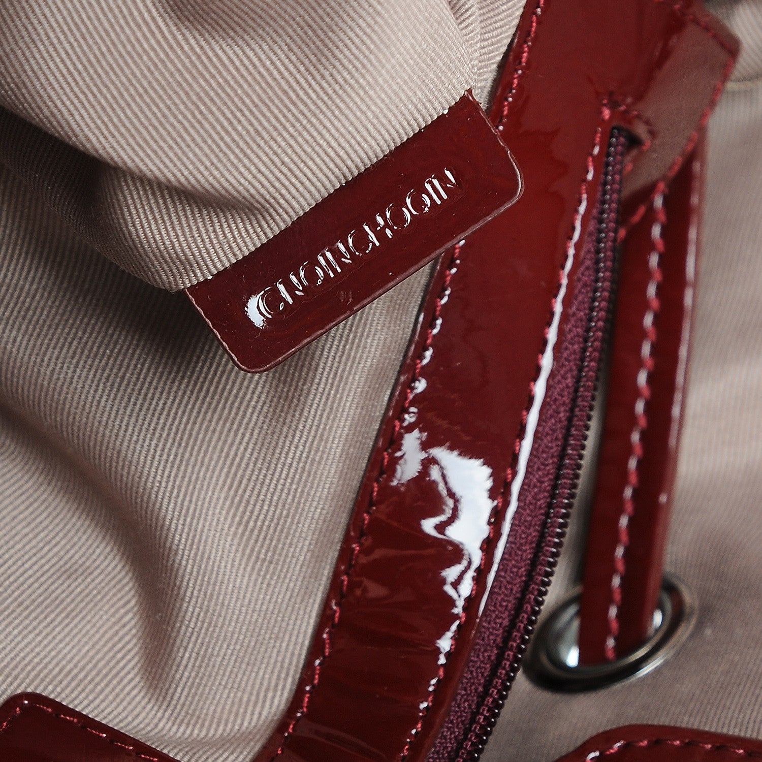Burberry Supernova Check Drawstring Tote Berry Red 9 of 10