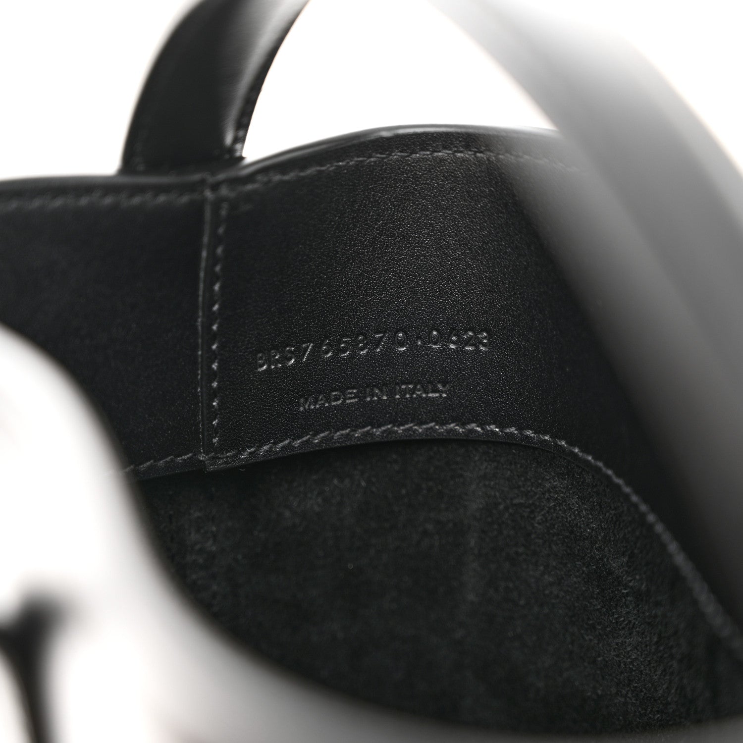 Saint Laurent Shiny Calfskin Le 37 Mini Bucket Bag Black 7 of 11