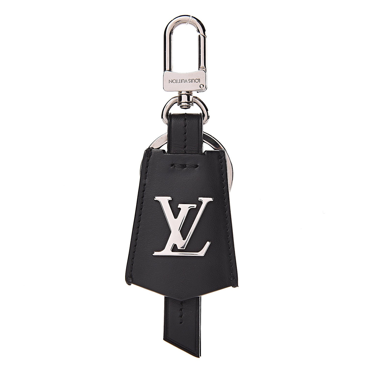 Louis Vuitton Calfskin Clochette Key Holder Black 1 of 3