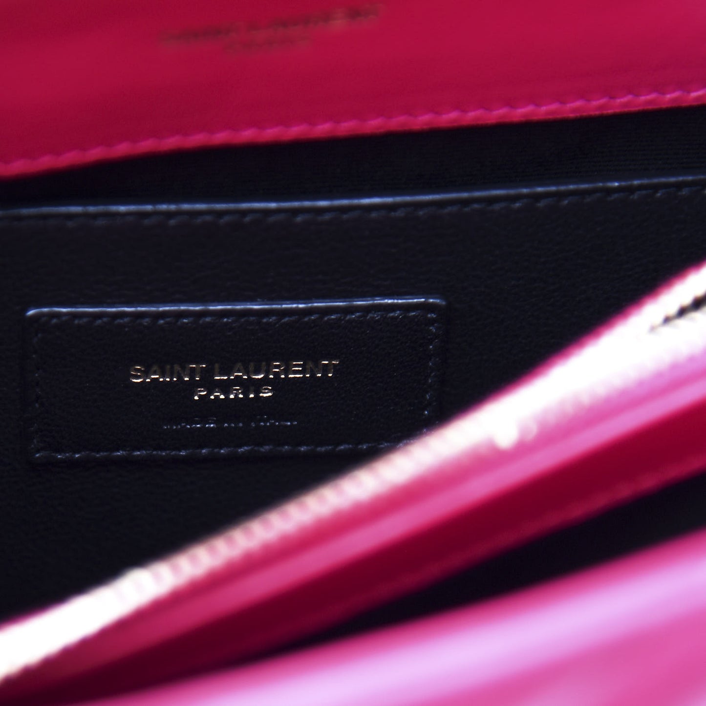 Calfskin Y Quilted Monogram Small Loulou Chain Satchel Fresh Fuchsia
