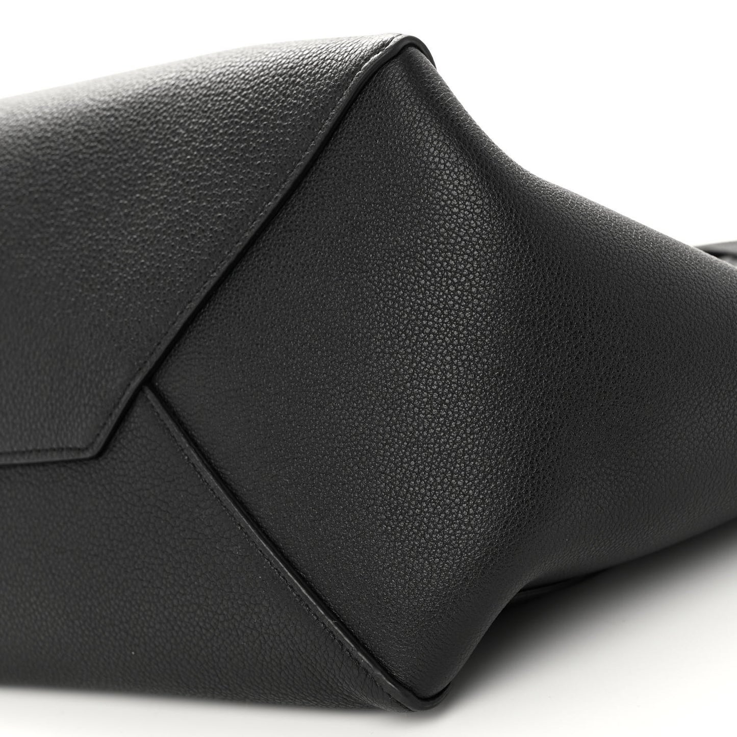 Soft Grained Calfskin Small Belt Cabas Phantom Black