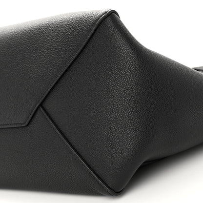 Celine Soft Grained Calfskin Small Belt Cabas Phantom Black 10 of 10