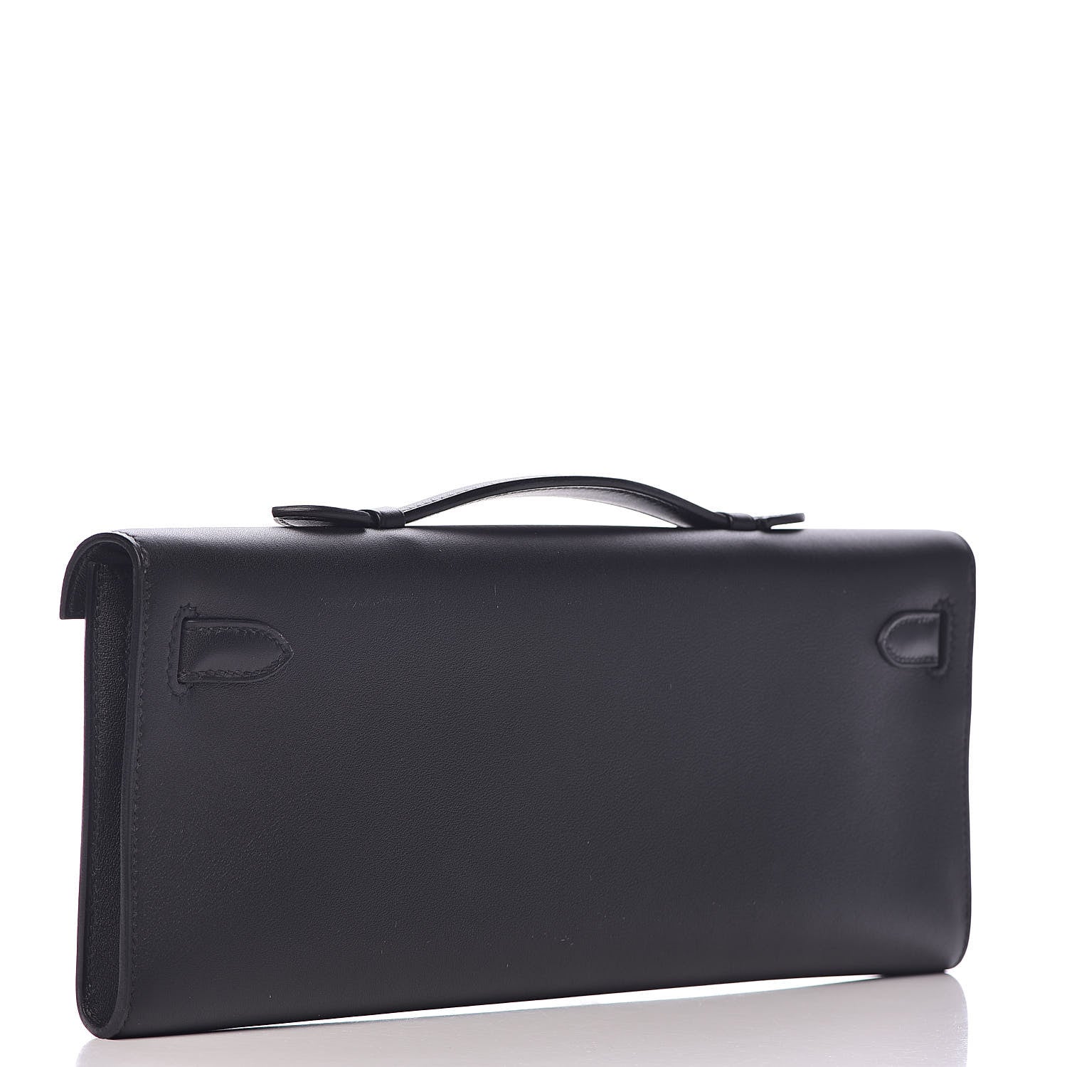 Hermes Swift Kelly Cut Clutch Pochette Black 3 of 24
