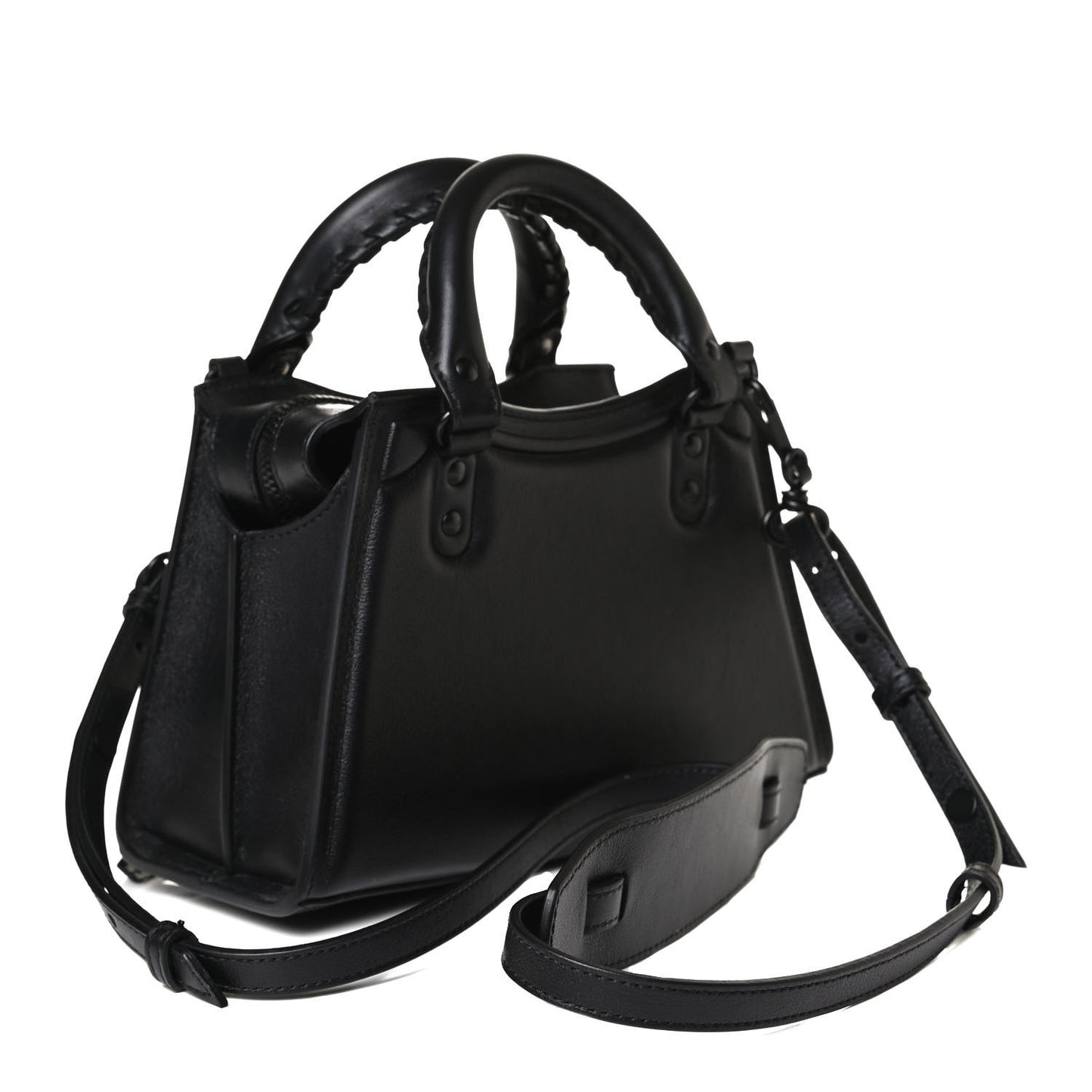 Cake Calfskin Tonal Hardware Mini Neo Classic City Black