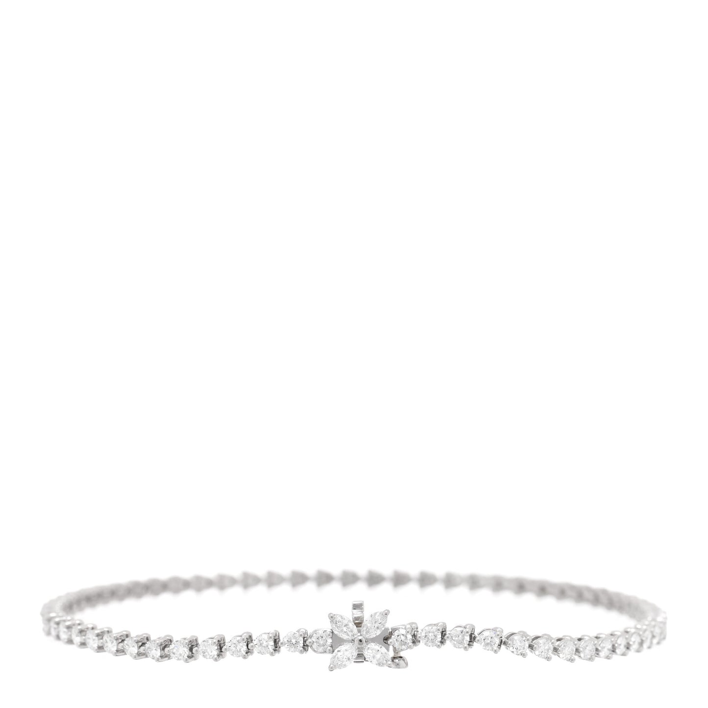 Platinum Diamond 1.95ctw Victoria Tennis Bracelet