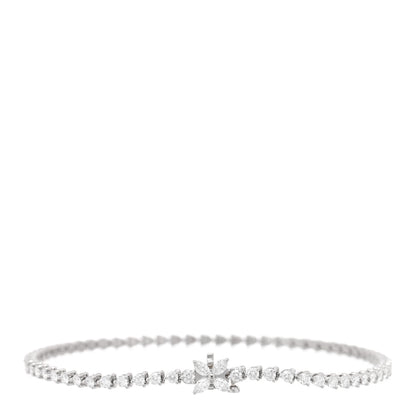 Tiffany Platinum Diamond 1.95ctw Victoria Tennis Bracelet 1 of 3