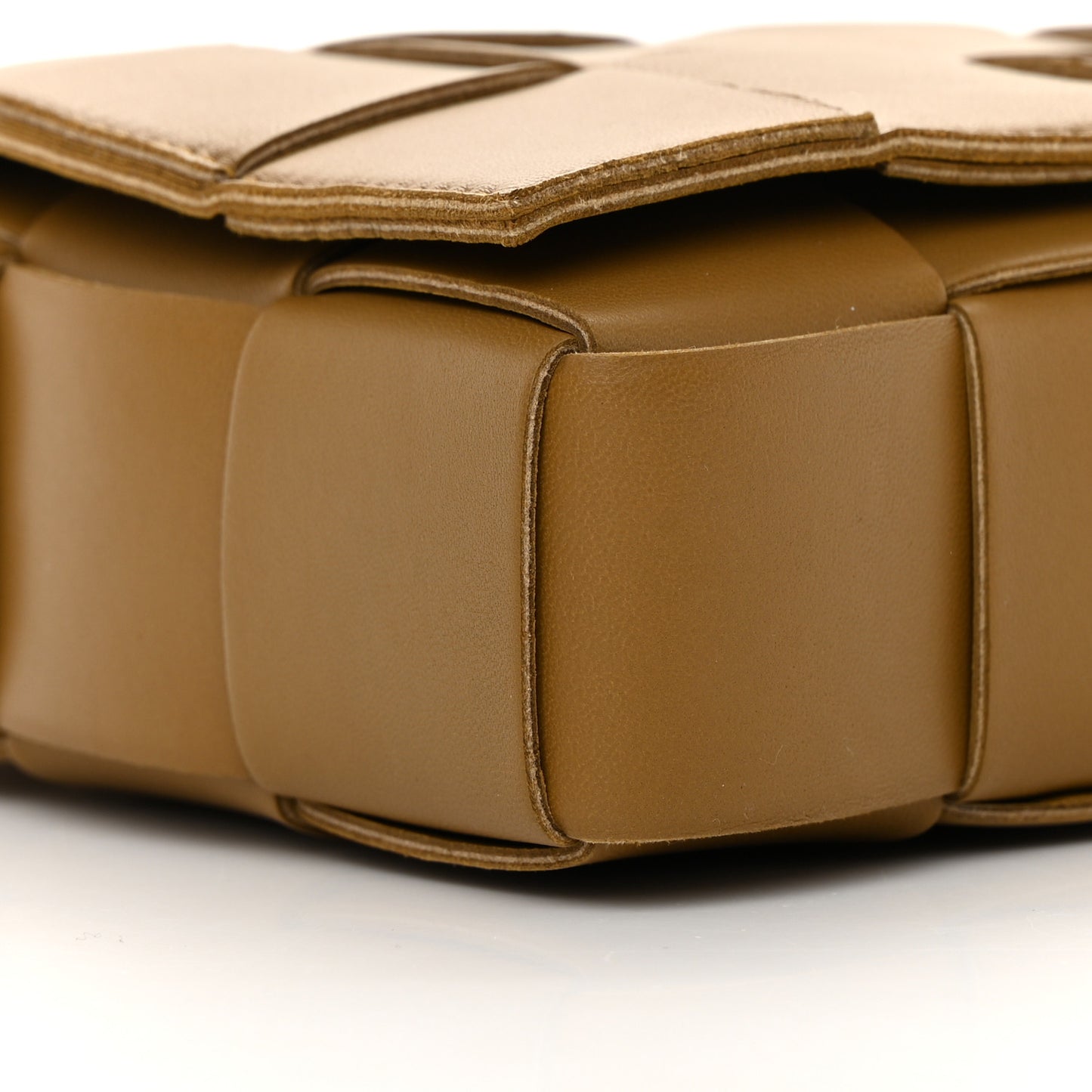 Lambskin Maxi Intrecciato Cassette Crossbody Bag Acorn