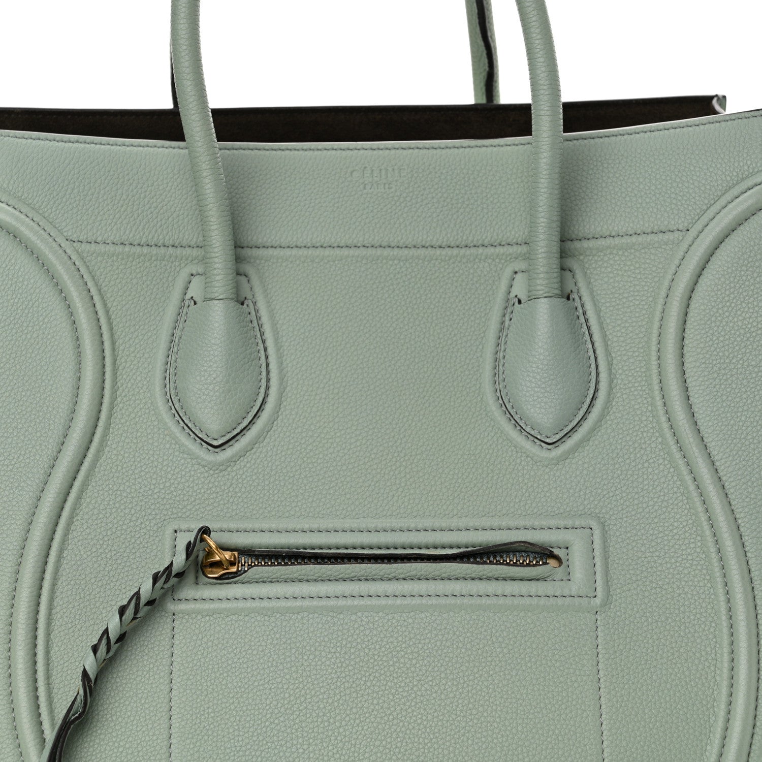 Celine Baby Grained Calfskin Medium Phantom Luggage Jade 8 of 12