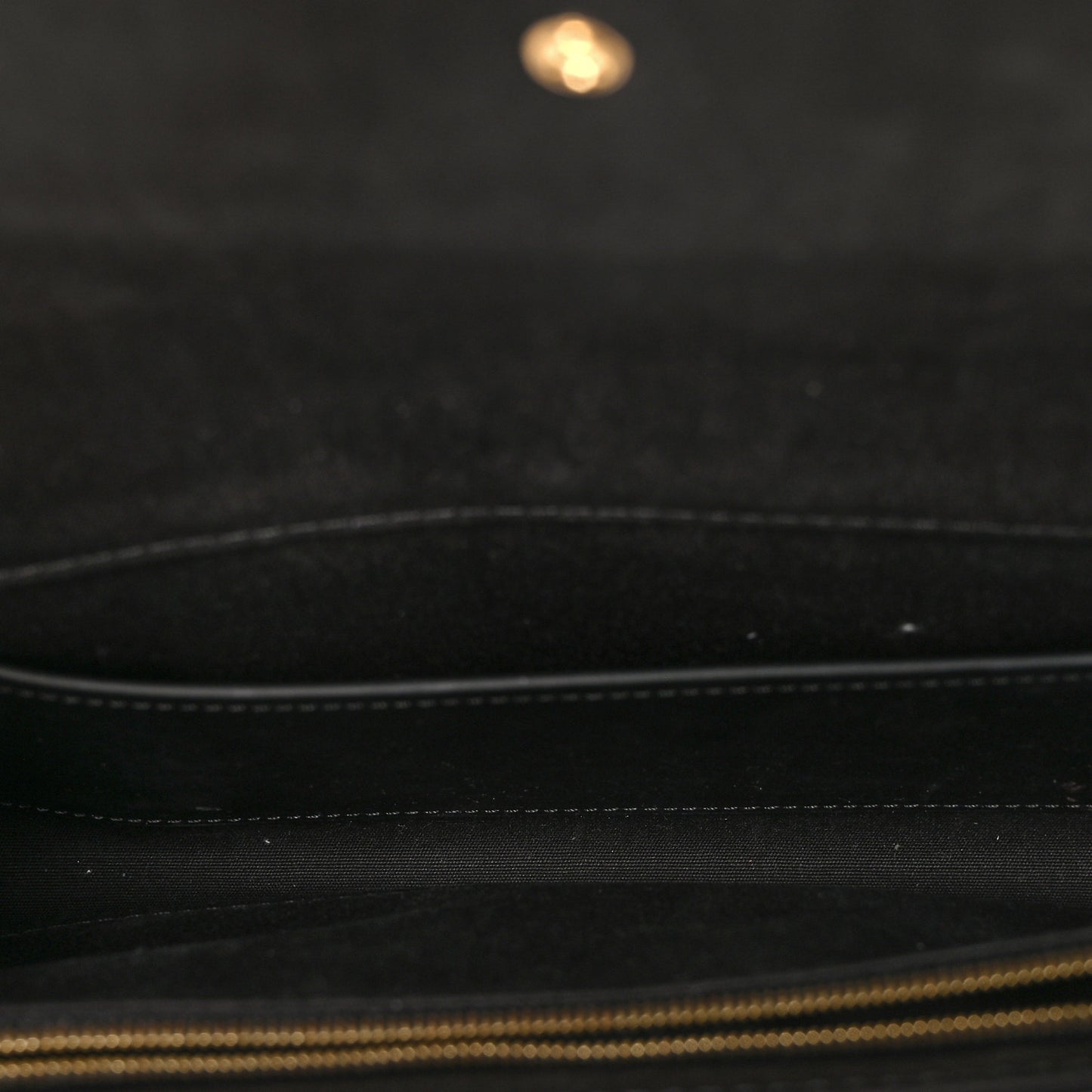 Patent Louise Clutch Black