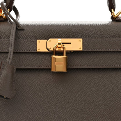 Hermes Epsom Kelly Sellier 28 Etain 8 of 12