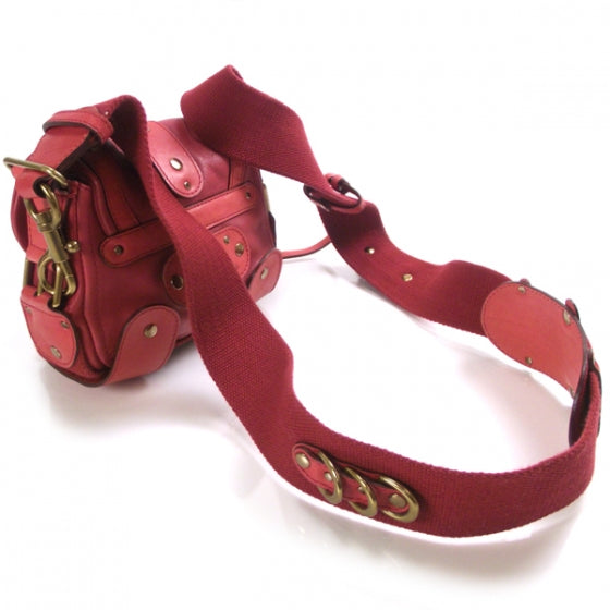 Leather Small Crossbody Bag Magenta