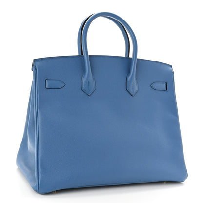 Hermes Epsom Birkin 35 Bleu Agate 3 of 10