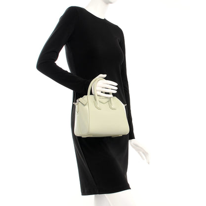 Givenchy Shiny Lord Calfskin Mini Antigona Aqua Green 3 of 8