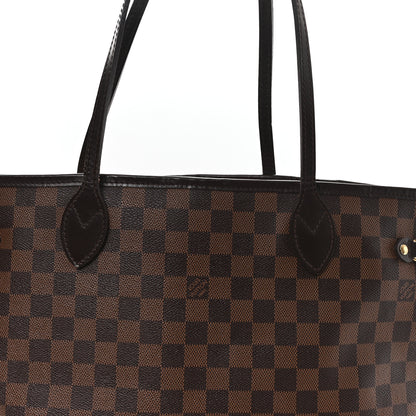 Louis Vuitton Damier Ebene Neo Neverfull MM Rose Ballerine 10 of 14
