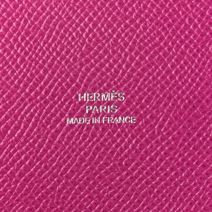 Hermes Epsom Calvi Pouch Magnolia Bleu Saphir 7 of 7