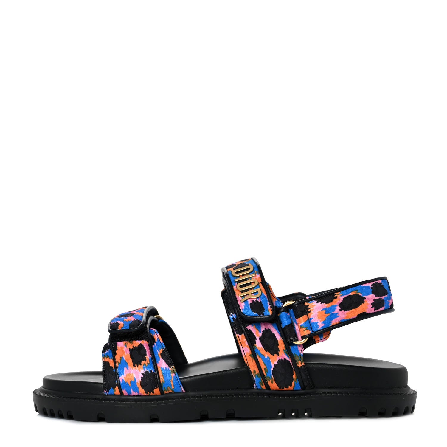 Christian Dior Technical Fabric Mizza Print DiorAct Sandals 40.5 Multicolor 1 of 9