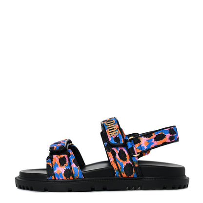 Christian Dior Technical Fabric Mizza Print DiorAct Sandals 40.5 Multicolor 1 of 9