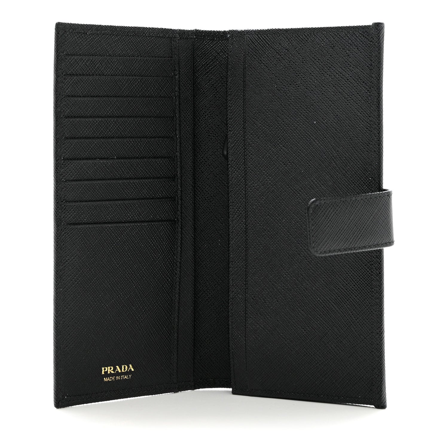 Saffiano Metal Large Wallet Black